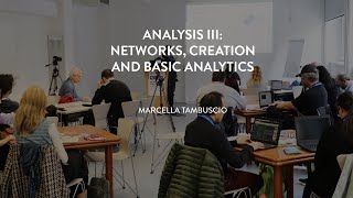 Summer School 2020 Analysis III Networks creation and basic analytics [upl. by Asihtal]