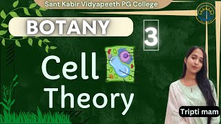 Cell theory  Lecture3  BSc BOTANY 1ST SEMESTER  TRIPTI MAM [upl. by Melly]