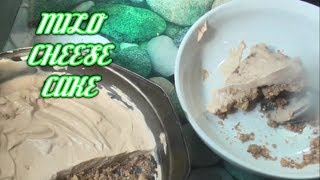 How To Make No Bake MILO CHEESECAKE Easy RECIPE [upl. by Ahpla]