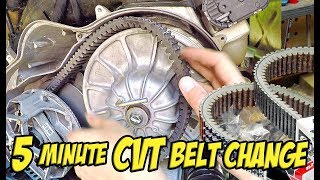 How to Replace a CVT Drive Belt in Under 5 Minutes  Polaris RZR XP Turbo  SXSUTVATV [upl. by Nibaj348]