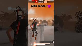 God ff vs amrit🥵😈shorts freefire trending [upl. by Yatnwahs680]