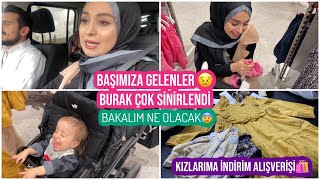 BAÅIMIZA GELENLER ğŸ˜ BURAKâ€™IN EN SÄ°NÄ°RLÄ° HALÄ° KIZLARIMIZA Ä°NDÄ°RÄ°M ALIÅVERÄ°ÅÄ° YAPTIK VLOG [upl. by Llimaj]