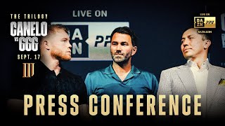 Canelo Alvarez vs Gennadiy GGG Golovkin Final Press Conference [upl. by Yadrahc]