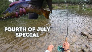 Western Montana fly fishing for trout Fourth of July fishing special [upl. by Urbanus]