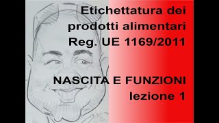 Reg UE 11692011 lezione 1 [upl. by Pomfret]