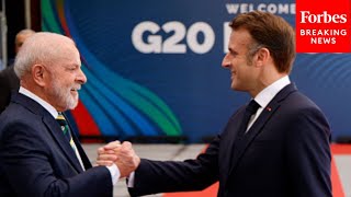 Emmanuel Macron Narendra Modi Justin Trudeau And More World Leaders Arrive At G20 Summit In Brazil [upl. by Hawker]