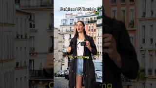 Tourists VS Parisians 🇫🇷☔️ paris france parisian parisienne french parisianlife parisians [upl. by Elburt]