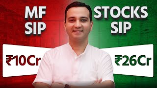 Mutual Funds SIP vs Stocks SIP  Which is a better Systematic Investment Plan Stock SIP कैसे करें [upl. by Akirehs]