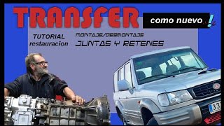 👉🕹️Montaje  desmontaje y restauración de TRANSFER🕹️ Hyundai GALLOPER 2 turbo intercooler 100cv 🌵 [upl. by Leverick385]