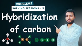 Hybridization of carbon  Calculation trick  class 11  12  NEET and JEE  Organic chemistry [upl. by Colpin]