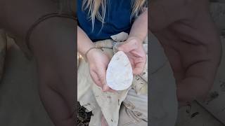 Making a Paleolithic Multitool outdoorskills flintknapping primitive survivalskills stoneage [upl. by Maitilde118]