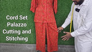 Cord Set palazzo Cutting and Stitching [upl. by Kaasi444]