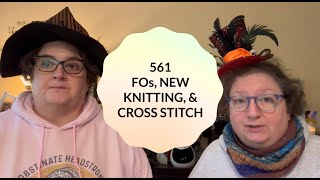 The Crafty Toads  561  FOs New Knitting Projects and October Cross Stitch Wrap Up [upl. by Andaira299]