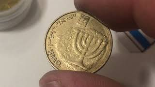 Moneda 10 agorot Israel 1988 “Menora” [upl. by Marieann]