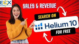 How to see Sales and Revenue on Free Helium10 Account  Amazon Product Hunting Tool  EcomEx [upl. by Cerelly692]