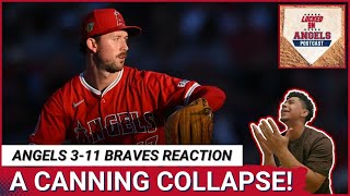 LOCKED ON ANGELS POSTCAST Griffin Canning AWFUL in Los Angeles Angels brutal 113 loss to Braves [upl. by Plume]