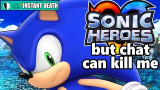 Sonic Heroes but chat kills me 133 times Team Sonic [upl. by Ahsikram]