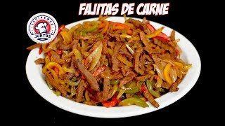 Como hacer fajitas de carne estilo Cocinemosjuntos [upl. by Scottie]