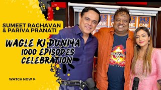 Pariva Pranati amp Sumeet Raghavan completing 1000 episodes  Wagle Ki Duniya  Hrishi K  RK Laxman [upl. by Eenet]