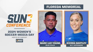 2024 Sun Conference Womens Soccer Media Day  Florida Memorial [upl. by Christyna]