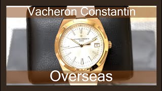 4k Review Vacheron Overseas 18k Pink Gold Silver Dial  Reference 4500V [upl. by Carmine]