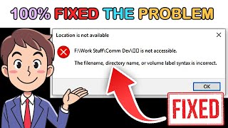 How to Fix The filename directory name or volume label syntax is incorrect [upl. by Callie]