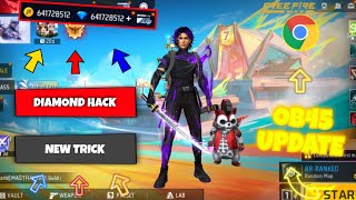 FREE FIRE DIAMOND HACK  FREE FIRE NEW MOD MENU OB45  UNLIMITED DIAMOND SCRIPT MOD APK 2024 [upl. by Intyre540]