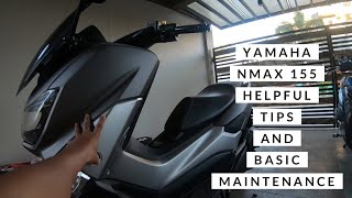 Yamaha NMAX 155 Helpful Tips and Basic Maintenance  2019  TAGALOG [upl. by Woodsum]