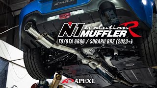 APEXi N1 EVOR Muffler SingleExit Catback Exhaust  2022 Subaru BRZ  Toyota GR86 [upl. by Ayal]