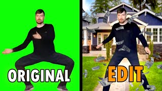 MrBeast rizz Original vs Edit  MrBeast Rizz Dance Meme [upl. by Costanza743]