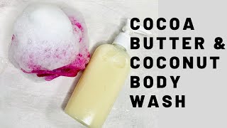 HYDRATING COCOA BUTTER amp COCONUT BODY WASH I AMAZING LATHER [upl. by Harriette]