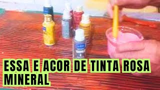 como fazer a cor de tinta rosa mineral com bisnaga xadrez brincando com as cores [upl. by Llehcal586]