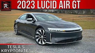 The 2023 Lucid Air Grand Touring Is An Ultra Luxury Electric Sedan With Top Dog Range [upl. by Aehsa]