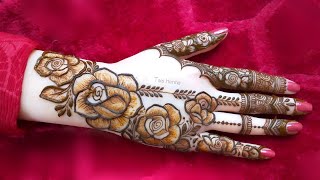 Beautiful Stylish Floral Mehndi Designs  Latest Floral Henna Design For Back Hand  Mehndi designs [upl. by Kubetz]