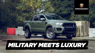 Military Green Ford Ranger Widebody  Deranged Vehicles [upl. by Supat]