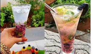 jamun mojito  நாவல் பழம் mojito  jamun mocktail  Refreshing drink  Black plum mojito [upl. by Alleoj47]