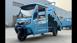 LVBAO QFB160M Lithium Battery Electric Tricycles Full Closed Driving Cab Three Wheels Cargo Truck [upl. by Mcferren]