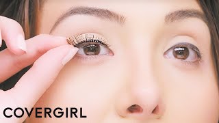 How to Apply False Eyelashes  COVERGIRL [upl. by Mead]