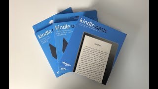 Kindle Oasis 2017  UNBOXING AND THOUGHTS COVERS [upl. by Wolcott]