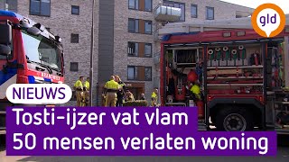 Tostiijzer veroorzaakt brand in Nijmegen  Omroep Gelderland [upl. by Marmawke967]