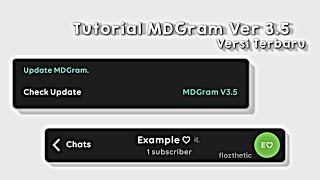 Tutorial Update Telegram MD Gram V35 [upl. by Tnek705]