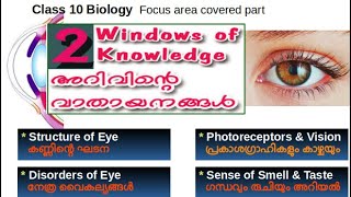 Class 10 Biology focus area covered portion Chapter 2 അറിവിന്റെ വാതായനങ്ങൾ Windows of Knowledege [upl. by Aldis570]