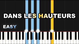 Daniel Banam  Dans Les Hauteurs  EASY PIANO TUTORIAL BY Extreme Midi [upl. by Nylahs]