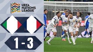 Italia  Francia 13 Highlights  Lega delle Nazioni  20242025 [upl. by Lerner]