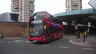 Stagecoach London Bellingham bound B5LHEnviro400 13089 Rt47 leaving Canada Water [upl. by Hardy]