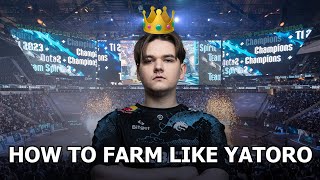 Yatoros farming pattern THE BEST in Dota [upl. by Elohcan872]