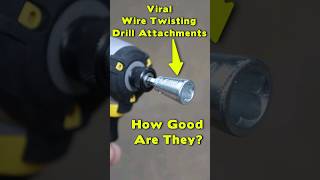 Wire Twisting Drill Attachments  Are They Any Good diy [upl. by Noremak]