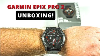 Garmin Epix Pro Gen 2 Unboxing and Initial Setup  51mm Sapphire Edition [upl. by Zetana]