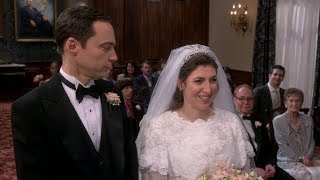 Sheldon amp Amy Wedding Part 1  The Big Bang Theory [upl. by Ahsirpac]