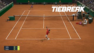 TIEBREAK  Rafael Nadal Vs Prime Rafael Nadal I Roland Garros I Expert Difficulty PS5 [upl. by Benia]